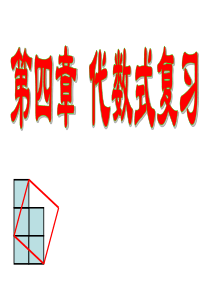 第四章代数式复习课件(浙教版七年级上)