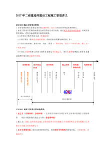 2020年整合二级建造师建设工程施工管理讲义及详细笔记名师精品资料