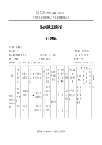 潜在失效模式及后果分析(1)