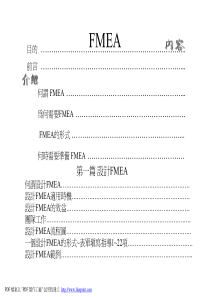 第一篇设计FMEA