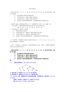 南京工业大学-数据结构-作业答案-作业6