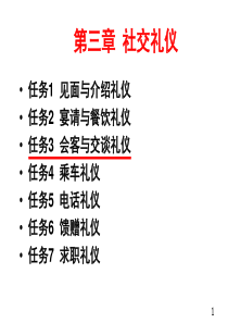 任务3_会客与谈话礼仪