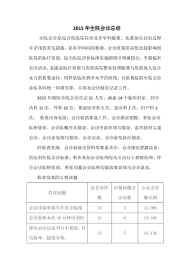 2015年全院会诊总结