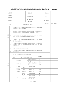 室外供热管网管道及配件安装分项工程检验批质量验收记录[1]