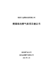 金隅水泥天然气置换项目建议