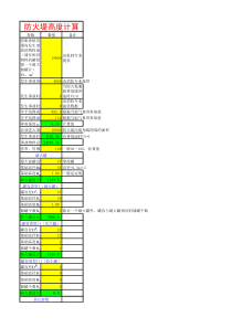 防火堤高度计算