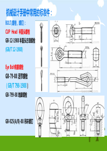 UG重用库GB标准件名称注释