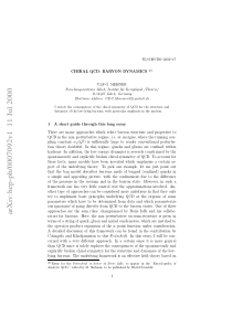 Chiral QCD Baryon dynamics