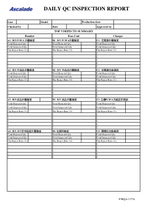 FMQA-137A Daily QC Inspection Report