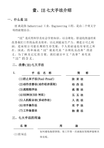 ie七大手法介绍