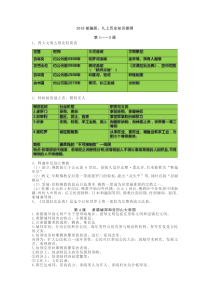 2018部编版：九上历史知识提纲