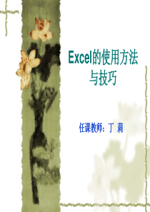 61Excel的使用方法与技巧