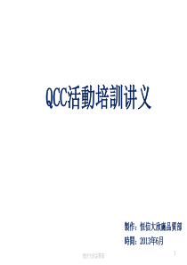 XXXX年QCC活动培训教材0603