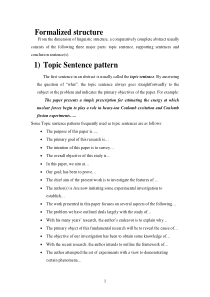 Topic-Sentence-pattern