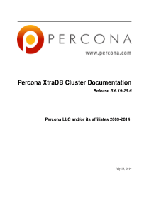 Percona XtraDB Cluster官方文档