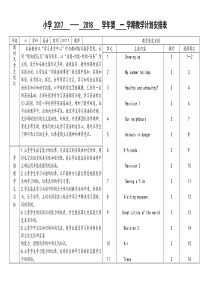 六年级上册英语教学计划表