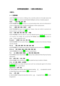 教师版-高考完形填空一词多义和熟词生义