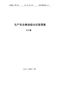 01生产安全事故综合应急预案