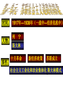 人教版九年级下册世界历史全册复习ppt课件