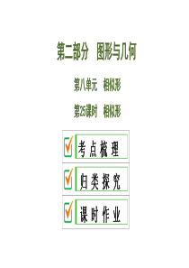 2020中考数学大一轮复习课件25：相似形