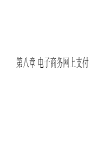 第八章电子商务网上支付