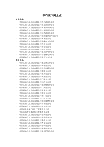 中石油、中石化下属企业(全)