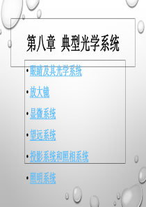 第八章典型光学系统
