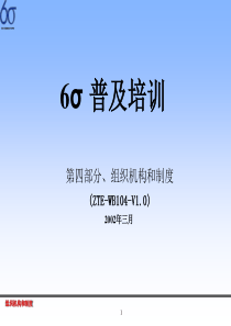 6σ普及培训—组织机构和制度4