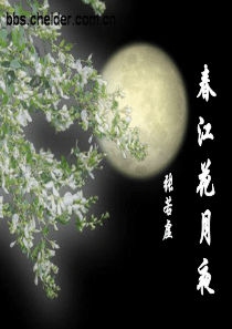 《春江花月夜》ppt精彩