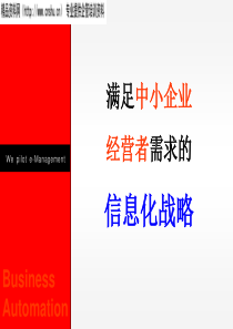 满足中小企业经营者需求的信息化战略（PPT40页）