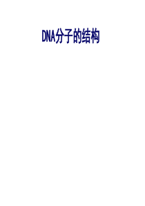 DNA分子的结构