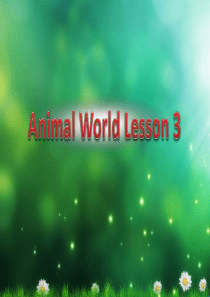 人教版小学六年级英语上册《Animal world Lesson 3》图文