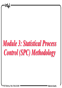 StatisticalProcessControl(SPC)