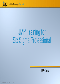 JMPtrainingforSixSigmaProfessional[1]