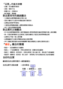 『品质』的基本架构 SPC