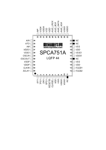 凌阳SPCA751A_管脚定义图