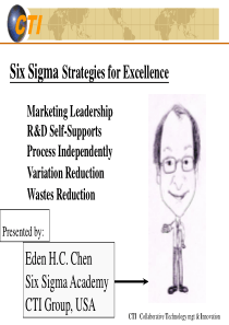 SIX SIGMA 导入培训（PPT 181页）