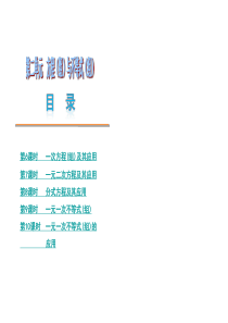 2013届浙江省中考数学复习方案课件：第2单元_方程组与不等式组(浙教版) 2