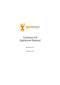 geneious-软件使用手册-分子生物学