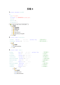 数据库系统原理与设计实验四