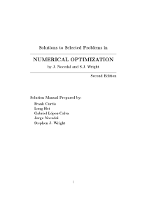 NumericalOptimization-Nocedal-Wright-SolutionsManu