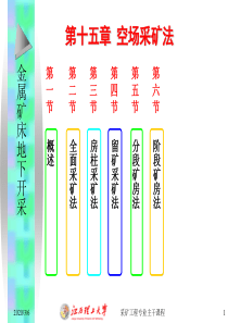 第十五章--空场采矿法