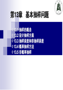 第13章基本抽样问题