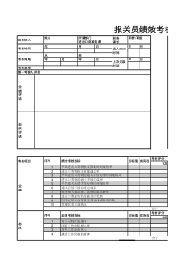 10报关员绩效考核