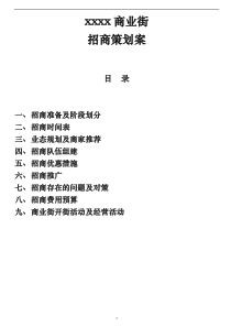 浙江筑境风情商业街招商策划案