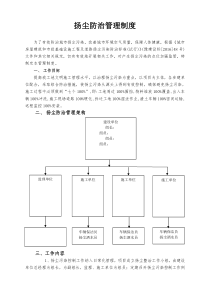 扬尘防治管理制度