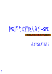 质量SPC控制图与过程能力分析公司培训用