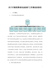 关于开展消费者权益保护工作情况的报告