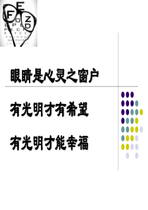 主题班会班会-爱眼日宣传PPT课件