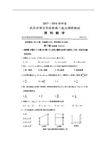 武汉市部分学校2018届高三9月起点调研考试数学(理)试题(扫描版)